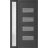 Front Exterior Prehung Metal-Plastic Door | Manux 8113 Matte Black | Side Sidelite Transom | Office Commercial and Residential Doors Entrance Patio Garage 44" x 80" (W32+12" x H80") Right hand Inswing Antracite