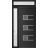 Front Exterior Prehung Metal-Plastic Door | Manux 8933 Matte Black | Side and Top Sidelite Transom | Office Commercial and Residential Doors Entrance Patio Garage 48" x 94" (W32+16" x H80+14") Right hand Inswing Black Matte