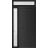 Front Exterior Prehung Metal-Plastic Door | Manux 8111 Matte Black | Side and Top Sidelite Transom | Office Commercial and Residential Doors Entrance Patio Garage 48" x 94" (W36+12" x H80+14") Right hand Inswing Black Matte