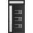 Front Exterior Prehung Metal-Plastic Door | Manux 8933 White Silk | Side and Top Sidelite Transom | Office Commercial and Residential Doors Entrance Patio Garage 42" x 94" (W30+12" x H80+14") Left hand Inswing Black Matte