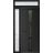 Front Exterior Prehung Metal-Plastic Door | Manux 8112 White Silk | Side and Top Sidelite Transom | Office Commercial and Residential Doors Entrance Patio Garage 52" x 94" (W36+16" x H80+14") Right hand Inswing Black Matte