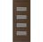 Front Exterior Prehung Metal-Plastic Door | Manux 8113 Matte Black | Office Commercial and Residential Doors Entrance Patio Garage W32" x H80" Right hand Inswing Walnut