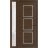 Front Exterior Prehung Metal-Plastic Door | Manux 8661 Walnut | Side Sidelite Transom | Office Commercial and Residential Doors Entrance Patio Garage 48" x 80" (W36+12" x H80") Left hand Inswing Walnut