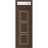Front Exterior Prehung Metal-Plastic Door | Manux 8661 Matte Black | Top Sidelite Transom | Office Commercial and Residential Doors Entrance Patio Garage 36" x 94" (W36" x H80+14") Right hand Inswing Walnut
