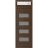 Front Exterior Prehung Metal-Plastic Door | Manux 8113 Matte Black | Top Sidelite Transom | Office Commercial and Residential Doors Entrance Patio Garage 36" x 94" (W36" x H80+14") Right hand Inswing Walnut