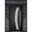 Front Exterior Prehung Steel Door / Deux 6500 White / 2 Sidelight and Transom Window / Stainless Inserts Single Modern Painted-W12+36+12" x H80+16"-Left-hand Inswing Black