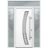 Front Exterior Prehung Steel Door / Deux 6500 White / 2 Sidelight and Transom Window / Stainless Inserts Single Modern Painted-W12+36+12" x H80+16"-Left-hand Inswing White