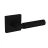 LONDON Modern Round Door Handle-Matte Black-Privacy (bathroom/bedroom lock) Black Matte