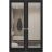 Hidden Double Doors | Lucia 2166 White Silk Concealed Metal Frame 36" x 80" (2* 18x80) Left-hand Inswing Black Matte
