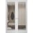 Hidden Double Doors | Lucia 2166 White Silk Concealed Metal Frame 36" x 80" (2* 18x80) Left-hand Inswing White Silk