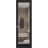 Hidden Door | Lucia 2166 White Silk Concealed Metal Frame 18" x 80" Right-hand Inswing Black Matte