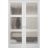 Hidden Double Doors | Lucia 2552 White Silk Concealed Metal Frame 36" x 80" (2* 18x80) Left-hand Inswing White Silk