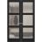 Hidden Double Doors | Lucia 2552 White Silk Concealed Metal Frame 36" x 80" (2* 18x80) Left-hand Inswing Black Matte