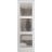 Hidden Door | Lucia 2552 Matte Black Concealed Metal Frame 18" x 80" Left-hand Inswing White Silk