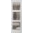 Hidden Door | Lucia 2552 Matte Black Concealed Metal Frame 18" x 80" Right-hand Inswing White Silk