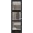 Hidden Door | Lucia 2552 Matte Black Concealed Metal Frame 18" x 80" Left-hand Inswing Black Matte