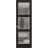 Hidden Door | Lucia 2552 Matte Black Concealed Metal Frame 18" x 80" Right-hand Inswing Black Matte