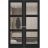 Hidden Double Doors | Lucia 2555 White Silk Concealed Metal Frame 36" x 80" (2* 18x80) Left-hand Inswing Black Matte