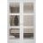 Hidden Double Doors | Lucia 2555 White Silk Concealed Metal Frame 36" x 80" (2* 18x80) Left-hand Inswing White Silk