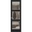 Hidden Door | Lucia 2555 White Silk Concealed Metal Frame 18" x 80" Right-hand Inswing Black Matte