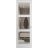Hidden Door | Lucia 2555 Matte Black Concealed Metal Frame 18" x 80" Left-hand Inswing White Silk
