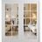 Front Exterior Prehung Metal-Plastic Double Doors Clear Glass / MANUX 8100 Matte Black / Office Commercial and Residential Doors Entrance Patio Garage 72" x 80" Left-Hand Inswing White