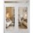 Front Exterior Prehung Metal-Plastic Double Doors Frosted Glass / MANUX 8102 White Silk / Office Commercial and Residential Doors Entrance Patio Garage 72" x 92" Right-Hand Inswing White