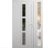 Front Exterior Prehung Metal-Plastic Door | Manux 8112 Walnut | Side Sidelite Transom | Office Commercial and Residential Doors Entrance Patio Garage 48" x 80" (W36+12" x H80") Left hand Inswing White