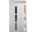 Front Exterior Prehung Metal-Plastic Door | Manux 8112 White Silk | Side and Top Sidelite Transom | Office Commercial and Residential Doors Entrance Patio Garage 48" x 94" (W36+12" x H80+14") Left hand Inswing White