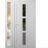 Front Exterior Prehung Metal-Plastic Door Frosted Glass / MANUX 8112 Matte Black / Office Commercial and Residential Doors Entrance Patio Garage 50 x 80 (32+14" x 80") Right-hand Inswing White
