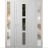 Front Exterior Prehung Metal-Plastic Door | Manux 8112 Matte Black | 2 Side Sidelite Transoms | Office Commercial and Residential Doors Entrance Patio Garage 64" x 80" (W14+36+14" x H80") Right hand Inswing White