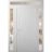 Front Exterior Prehung Metal-Plastic Door | Manux 8111 Matte Black | 2 Side and Top Sidelite Transom | Office Commercial and Residential Doors Entrance Patio Garage 60" x 94" (W12+36+12" x H80+14") Right hand Inswing White