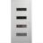 Front Exterior Prehung Metal-Plastic Door | Manux 8113 Matte Black | Office Commercial and Residential Doors Entrance Patio Garage W32" x H80" Left hand Inswing White