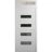 Front Exterior Prehung Metal-Plastic Door | Manux 8113 White Silk | Top Sidelite Transom | Office Commercial and Residential Doors Entrance Patio Garage 36" x 94" (W36" x H80+14") Left hand Inswing White