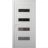 Front Exterior Prehung Metal-Plastic Door | Manux 8113 Walnut | Office Commercial and Residential Doors Entrance Patio Garage W36" x H80" Right hand Inswing White