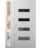 Front Exterior Prehung Metal-Plastic Door | Manux 8113 Matte Black | Side Sidelite Transom | Office Commercial and Residential Doors Entrance Patio Garage 46" x 80" (W32+14" x H80") Right hand Inswing White