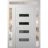 Front Exterior Prehung Metal-Plastic Door | Manux 8113 White Silk | 2 Side and Top Sidelite Transom | Office Commercial and Residential Doors Entrance Patio Garage 56" x 94" (W12+32+12" x H80+14") Right hand Inswing White