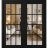 Front Exterior Prehung Metal-Plastic Double Doors Clear Glass / MANUX 8355 Matte Black / Office Commercial and Residential Doors Entrance Patio Garage 72" x 80" Right-Hand Inswing Black Matte