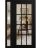 Front Exterior Prehung Metal-Plastic Door Clear Glass / MANUX 8355 White Silk / Office Commercial and Residential Doors Entrance Patio Garage 52" x 80" Left-Hand Inswing Black Matte