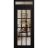 Front Exterior Prehung Metal-Plastic Door Clear Glass / MANUX 8355 White Silk / Office Commercial and Residential Doors Entrance Patio Garage 36" x 92" Left-Hand Inswing Black Matte