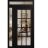 Front Exterior Prehung Metal-Plastic Door Clear Glass / MANUX 8355 White Silk / Office Commercial and Residential Doors Entrance Patio Garage 48" x 96" Left-Hand Inswing Black Matte