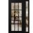 Front Exterior Prehung Metal-Plastic Door Clear Glass / MANUX 8355 Matte Black / Office Commercial and Residential Doors Entrance Patio Garage 50" x 80" Right-Hand Inswing Black Matte