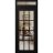 Front Exterior Prehung Metal-Plastic Door Clear Glass / MANUX 8355 Matte Black / Office Commercial and Residential Doors Entrance Patio Garage 36" x 94" Right-Hand Inswing Black Matte