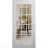Front Exterior Prehung Metal-Plastic Door Clear Glass / MANUX 8355 White Silk / Office Commercial and Residential Doors Entrance Patio Garage 36" x 80" Left-Hand Inswing White
