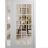 Front Exterior Prehung Metal-Plastic Door Clear Glass / MANUX 8355 White Silk / Office Commercial and Residential Doors Entrance Patio Garage 52" x 80" Left-Hand Inswing White