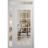 Front Exterior Prehung Metal-Plastic Door Clear Glass / MANUX 8355 White Silk / Office Commercial and Residential Doors Entrance Patio Garage 48" x 96" Left-Hand Inswing White