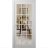 Front Exterior Prehung Metal-Plastic Door Clear Glass / MANUX 8355 Matte Black / Office Commercial and Residential Doors Entrance Patio Garage 36" x 80" Right-Hand Inswing White