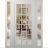 Front Exterior Prehung Metal-Plastic Door Clear Glass / MANUX 8355 White Silk / Office Commercial and Residential Doors Entrance Patio Garage 68" x 80" Right-Hand Inswing White