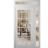 Front Exterior Prehung Metal-Plastic Door Clear Glass / MANUX 8355 Matte Black / Office Commercial and Residential Doors Entrance Patio Garage 48" x 96" Right-Hand Inswing White