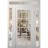 Front Exterior Prehung Metal-Plastic Door Clear Glass / MANUX 8355 Matte Black / Office Commercial and Residential Doors Entrance Patio Garage 60" x 94" Right-Hand Inswing White